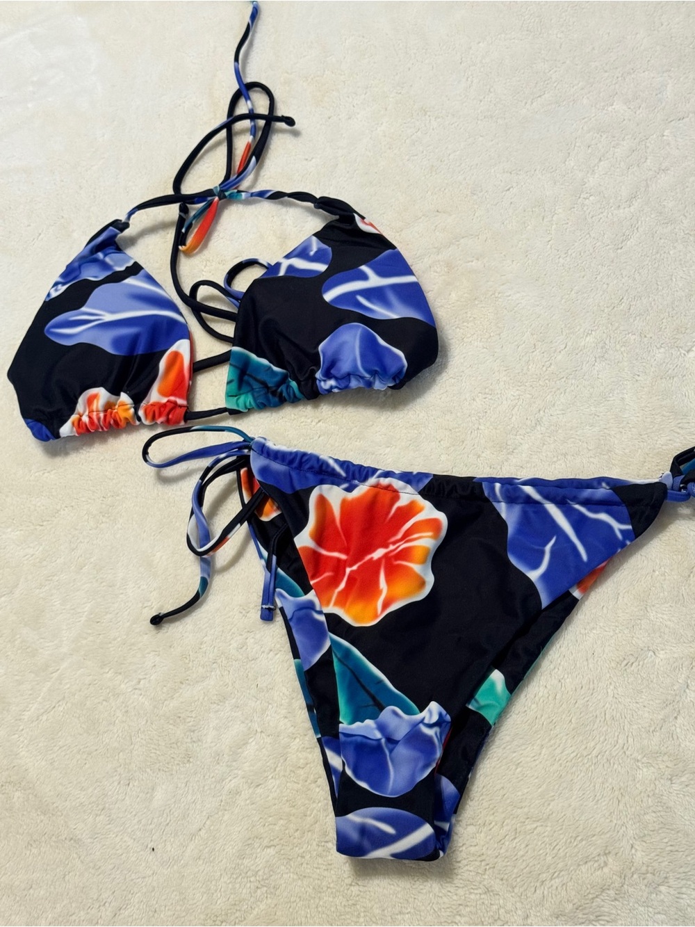 SHEIN TROPICAL BIKINI SET—LARGE